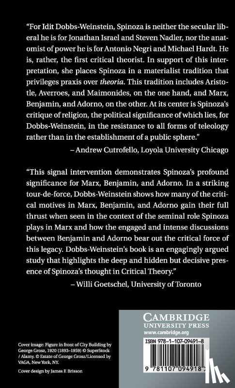 Dobbs-Weinstein, Idit (Vanderbilt University - Spinoza's Critique of Religion and its Heirs