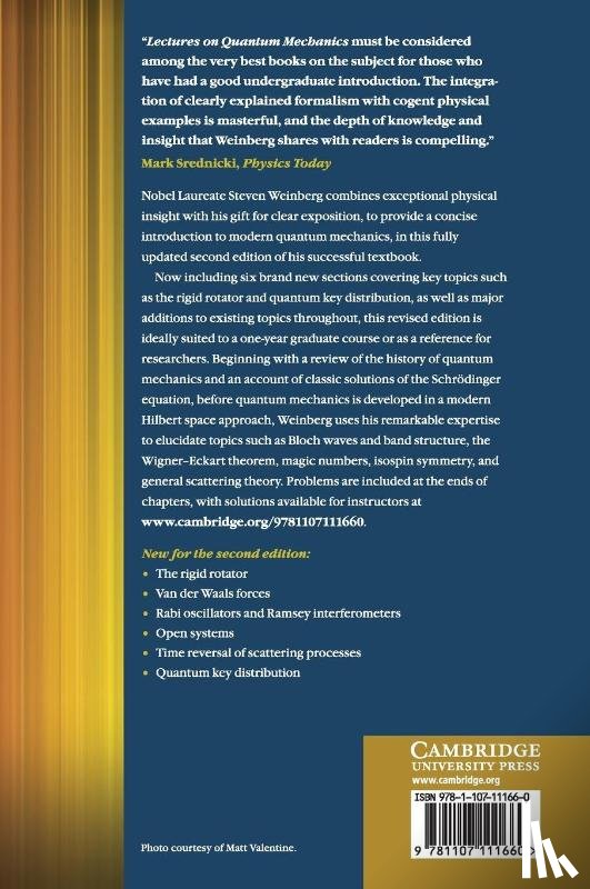 Weinberg, Steven (University of Texas - Lectures on Quantum Mechanics