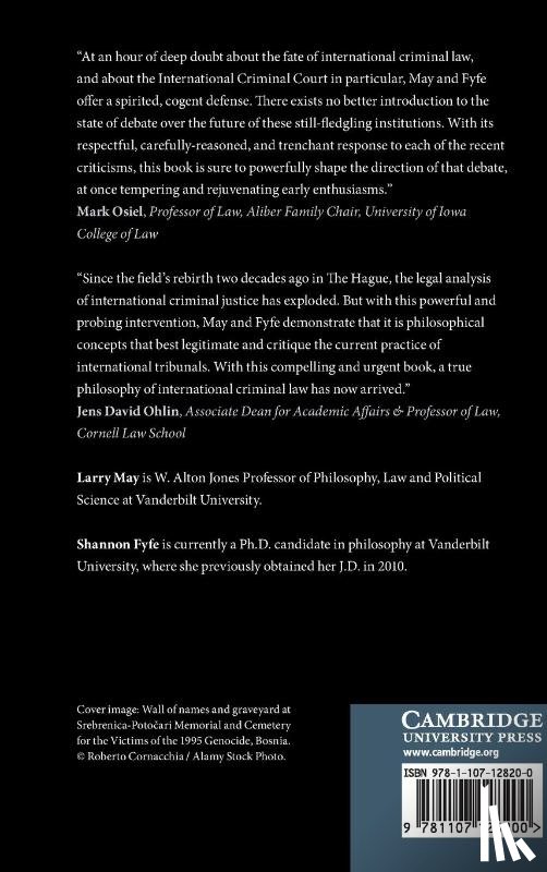 May, Larry (Vanderbilt University, Fyfe, Shannon (Vanderbilt University - International Criminal Tribunals