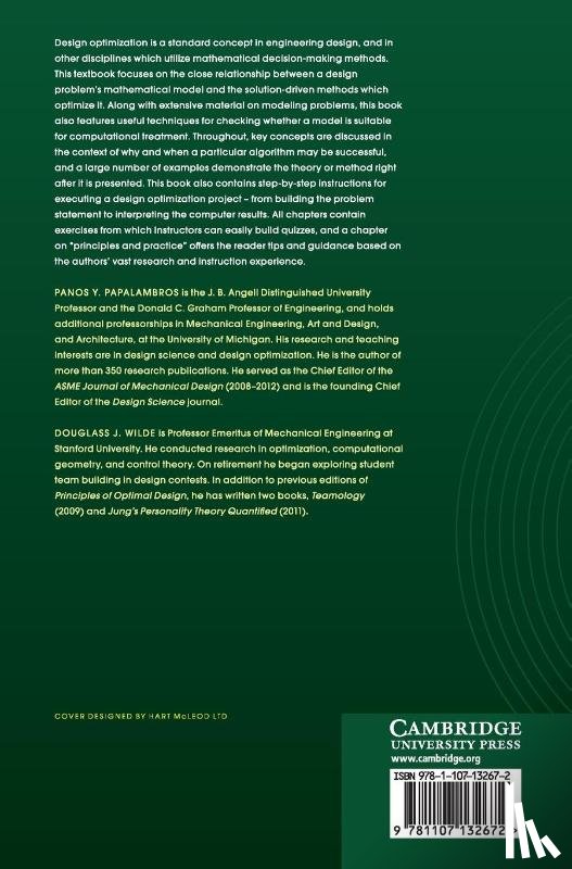 Papalambros, Panos Y. (University of Michigan, Wilde, Douglass J. (Stanford University - Principles of Optimal Design