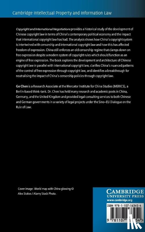 Chen, Ge (Mercator Institute for China Studies - Copyright and International Negotiations