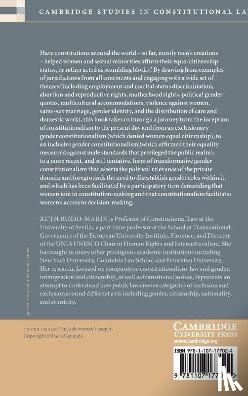 Rubio-Marin, Ruth (Universidad de Sevilla) - Global Gender Constitutionalism and Women's Citizenship