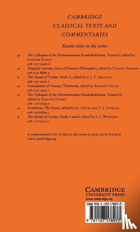 Benaissa, Amin - Dionysius: The Epic Fragments: Volume 56