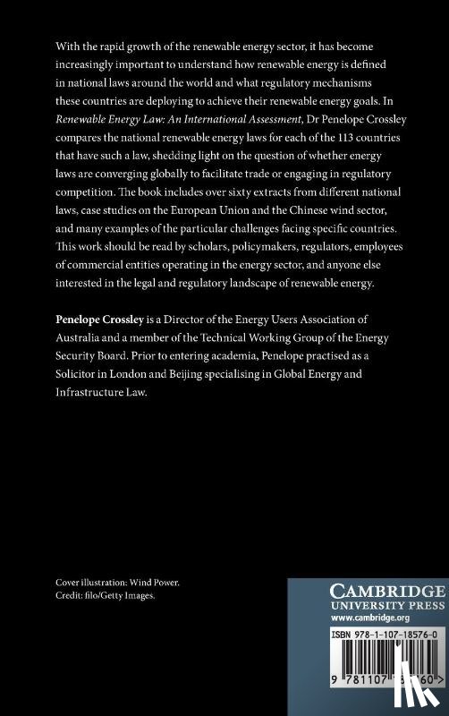 Crossley, Penelope - Renewable Energy Law