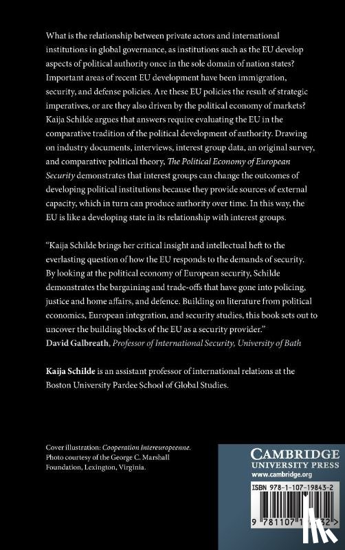 Schilde, Kaija (Boston University) - The Political Economy of European Security