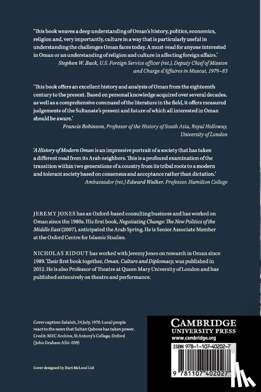 Jones, Jeremy (University of Oxford), Ridout, Nicholas (Queen Mary University of London) - A History of Modern Oman