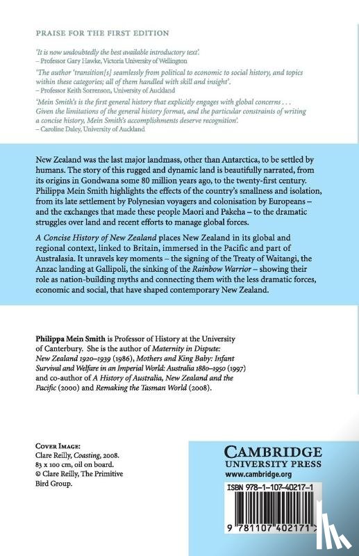 Mein Smith, Philippa (University of Canterbury - A Concise History of New Zealand