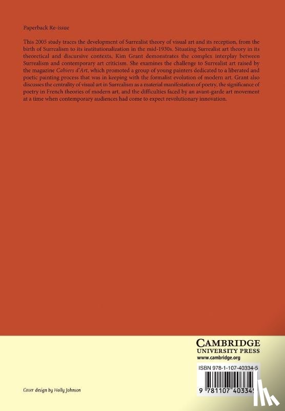 Grant, Kim (University of Southern Maine) - Surrealism and the Visual Arts