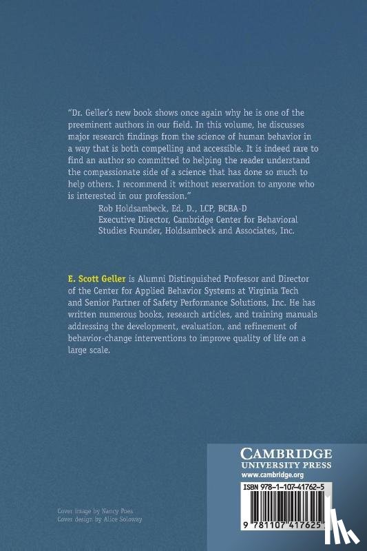 Geller, E. Scott (Virginia Polytechnic Institute and State University) - Applied Psychology