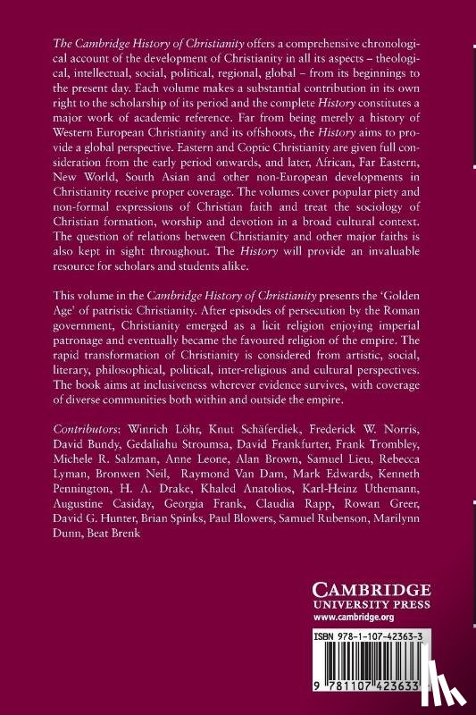  - The Cambridge History of Christianity