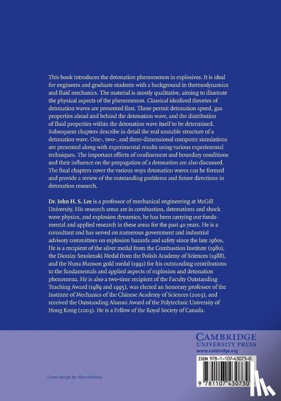 Lee, John H. S. (McGill University - The Detonation Phenomenon