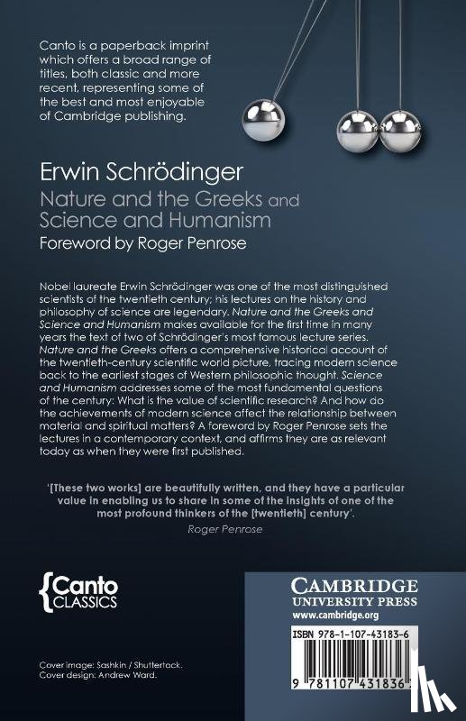 Schrodinger, Erwin - 'Nature and the Greeks' and 'Science and Humanism'