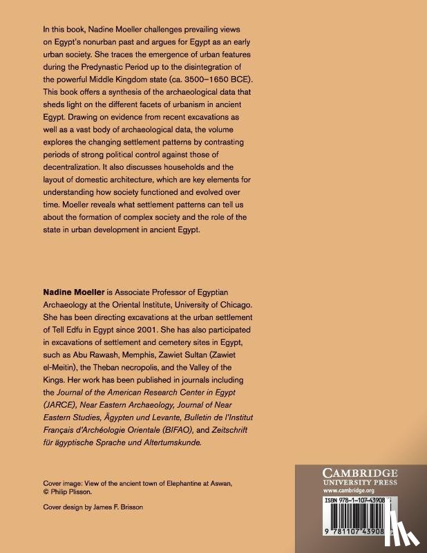 Moeller, Nadine (University of Chicago) - The Archaeology of Urbanism in Ancient Egypt