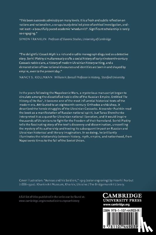 Plokhy, Serhii (Harvard University - The Cossack Myth