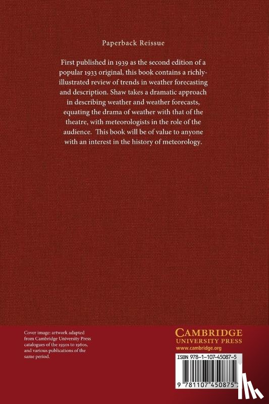 Shaw, Napier - The Drama of Weather