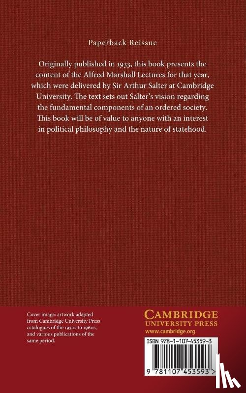 Salter, Arthur - The Framework of an Ordered Society