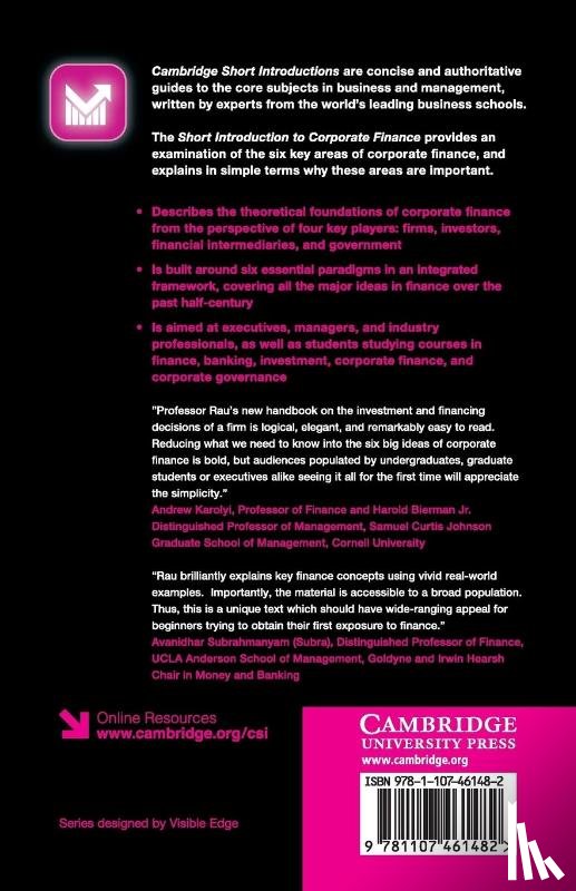 Rau, Raghavendra (Judge Business School - Short Introduction to Corporate Finance