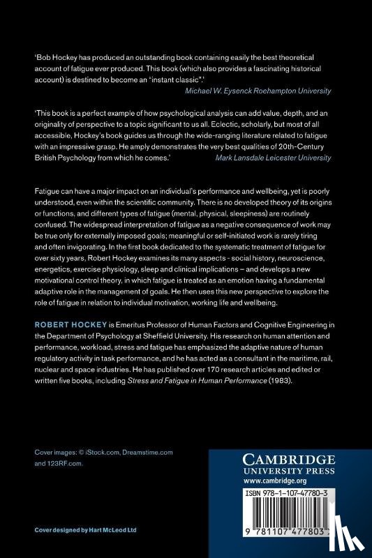 Hockey, Robert (University of Sheffield) - The Psychology of Fatigue