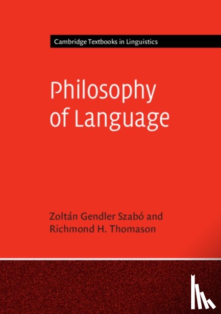 Szabo, Zoltan Gendler (Yale University, Thomason, Richmond H. (University of Michigan - Philosophy of Language