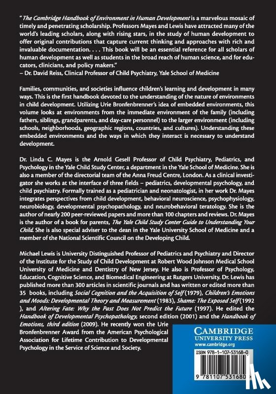  - The Cambridge Handbook of Environment in Human Development