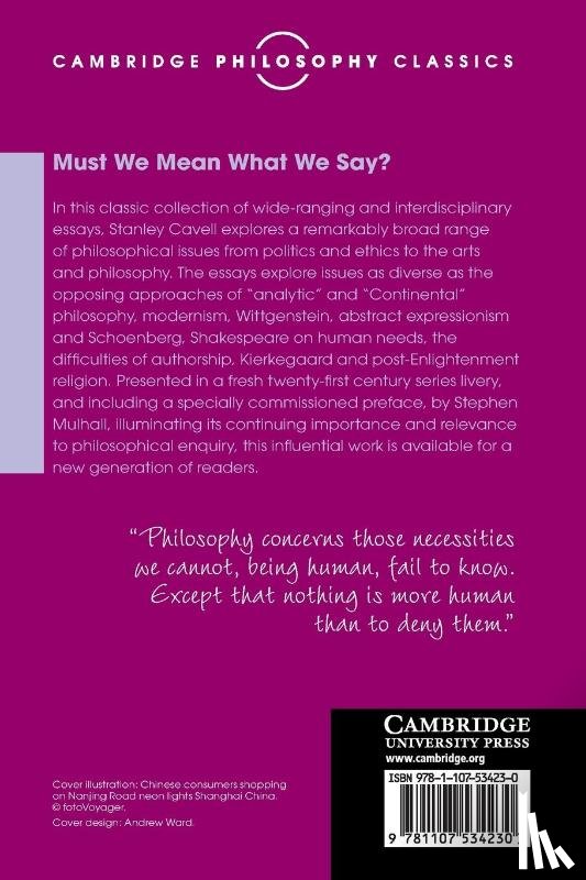 Cavell, Stanley - Must We Mean What We Say?