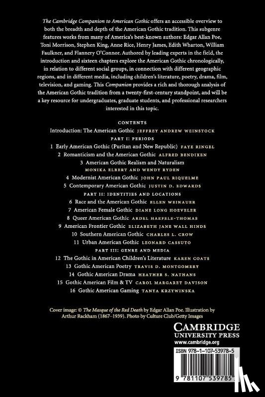  - The Cambridge Companion to American Gothic