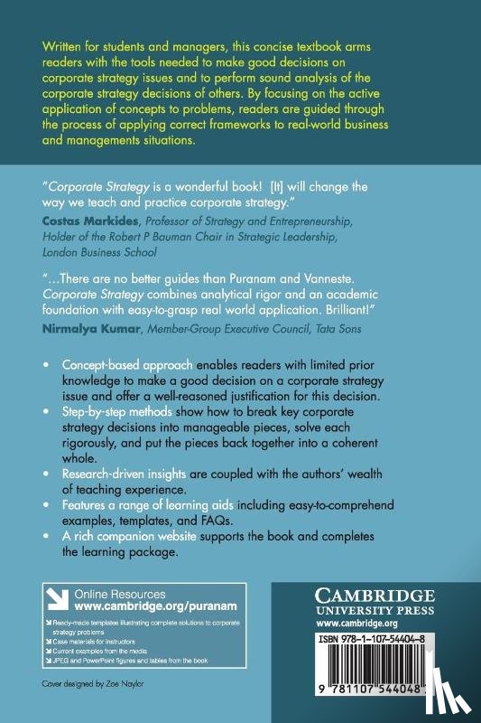 Puranam, Phanish, Vanneste, Bart (University College London) - Corporate Strategy