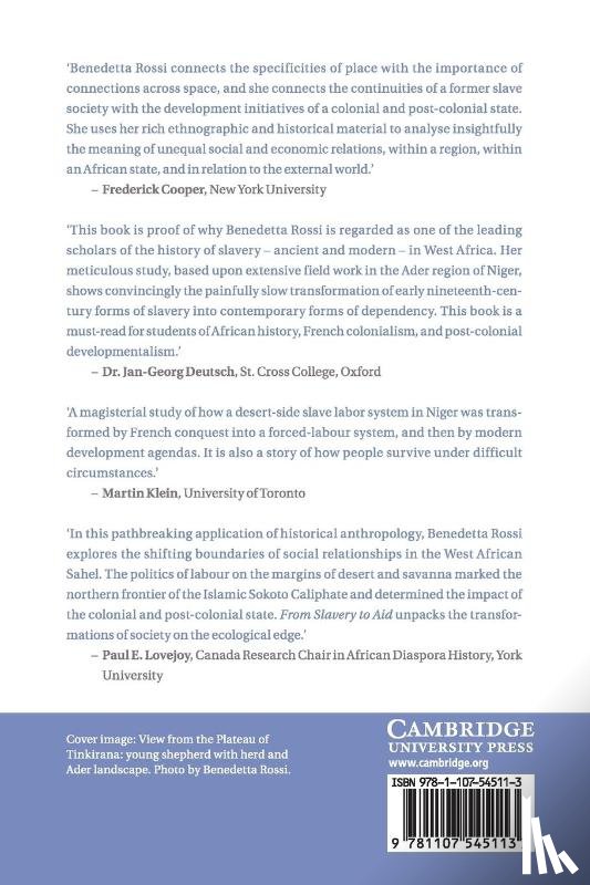 Rossi, Benedetta (University of Birmingham) - From Slavery to Aid