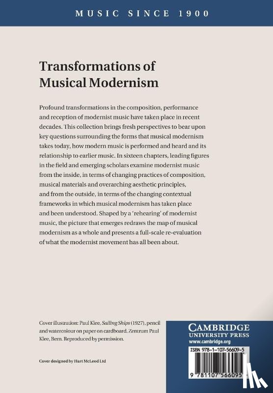  - Transformations of Musical Modernism