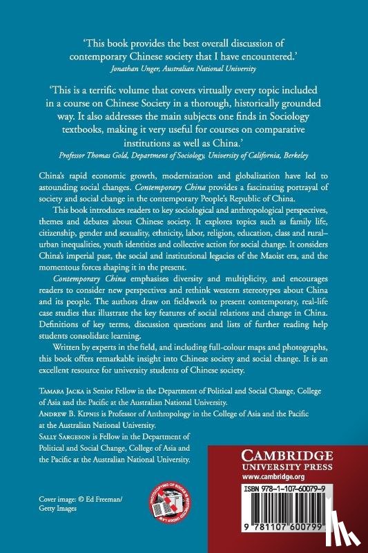 Jacka, Tamara (Australian National University, Kipnis, Andrew B. (Australian National University, Sargeson, Sally (Australian National University - Contemporary China