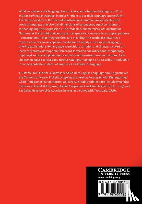 Hoffmann, Thomas (Professor Dr) - Construction Grammar