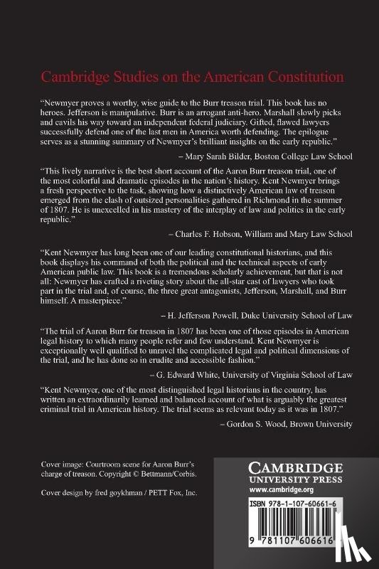 Newmyer, R. Kent (University of Connecticut) - The Treason Trial of Aaron Burr
