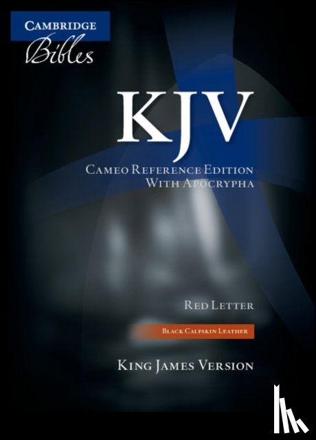 Cambridge University Press - KJV Cameo Reference Bible with Apocrypha, Black Calfskin Leather, Red-letter Text, KJ455:XRA Black Calfskin Leather