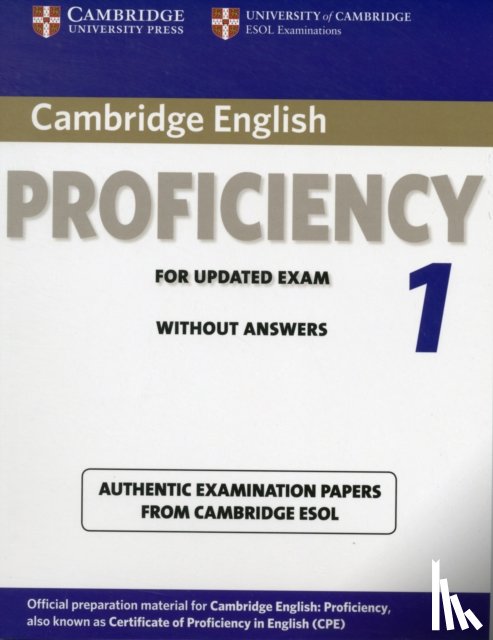 Cambridge ESOL - Cambridge English Proficiency 1 for Updated Exam Student's Book without Answers