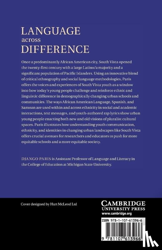Paris, Django (Assistant Professor of Language and Literacy - Language across Difference