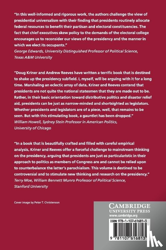 Kriner, Douglas L. (Boston University), Reeves, Andrew (Washington University - The Particularistic President