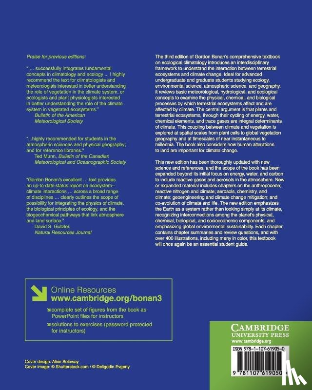 Bonan, Gordon (National Center for Atmospheric Research - Ecological Climatology