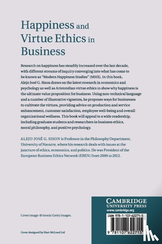 Sison, Alejo Jose G. (Universidad de Navarra - Happiness and Virtue Ethics in Business