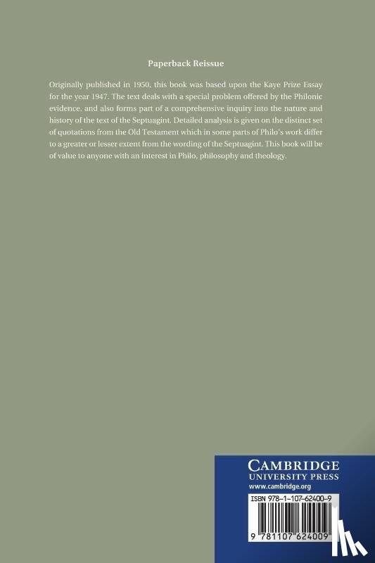 Katz, Peter - Philo's Bible