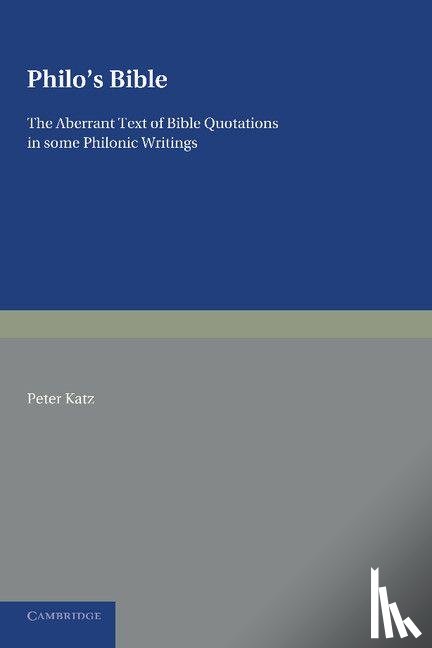 Katz, Peter - Philo's Bible