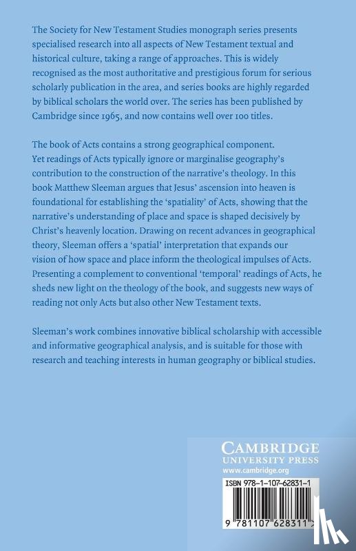 Sleeman, Matthew - Geography and the Ascension Narrative in Acts