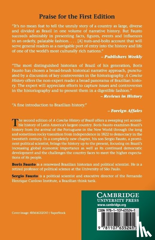 Fausto, Boris (Universidade de Sao Paulo) - A Concise History of Brazil