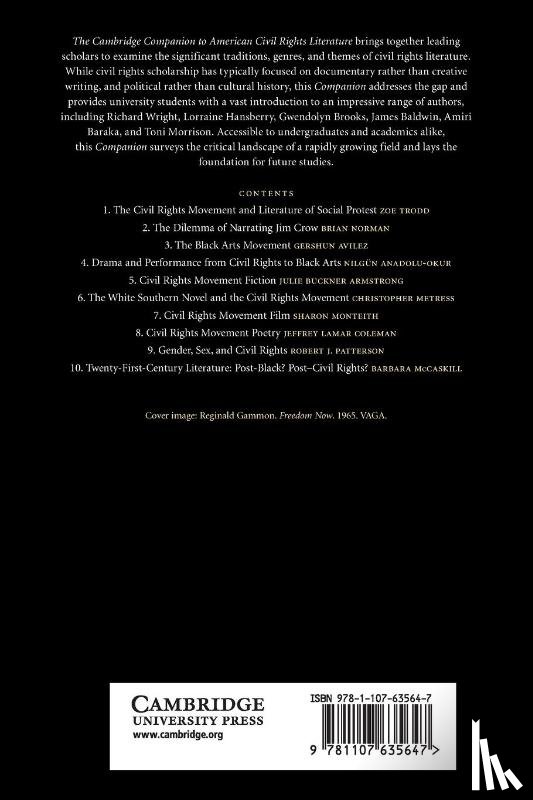  - The Cambridge Companion to American Civil Rights Literature
