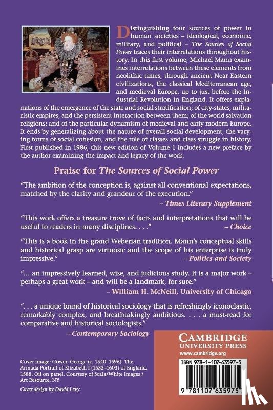 Mann, Michael (University of California - The Sources of Social Power: Volume 1, A History of Power from the Beginning to AD 1760