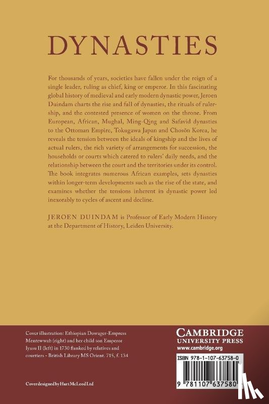 Duindam, Jeroen (Universiteit Leiden) - Dynasties
