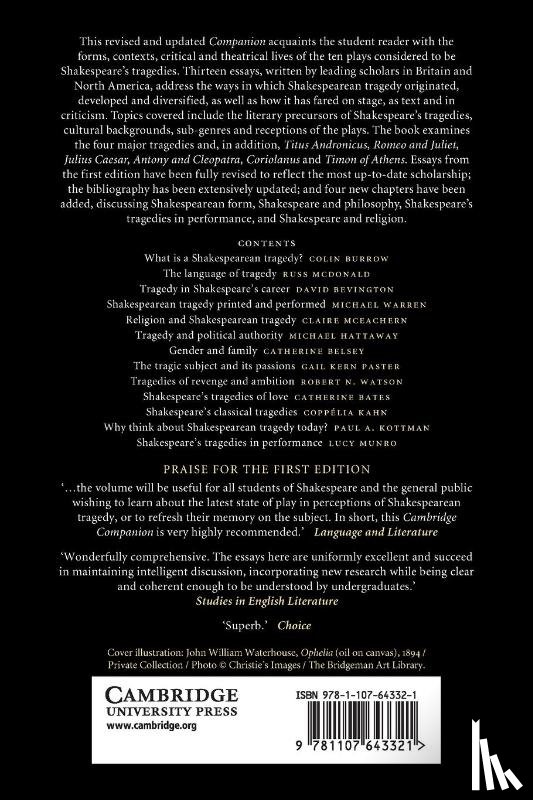  - The Cambridge Companion to Shakespearean Tragedy