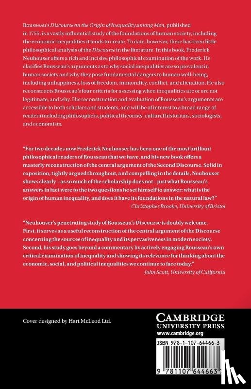 Neuhouser, Frederick (Columbia University - Rousseau's Critique of Inequality