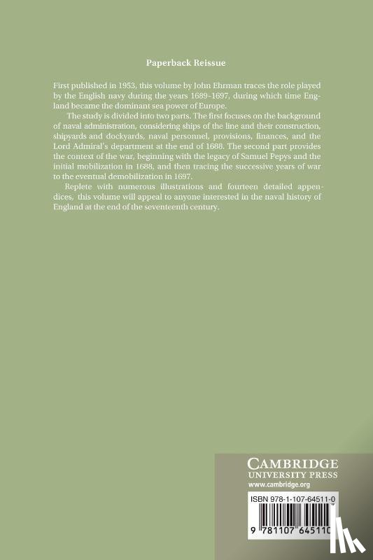 Ehrman, John - The Navy in the War of William III 1689–1697