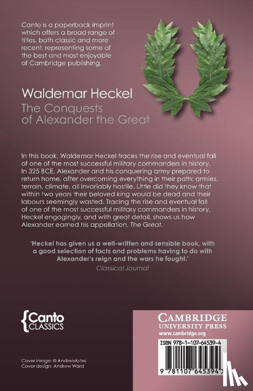 Heckel, Waldemar (University of Calgary) - The Conquests of Alexander the Great