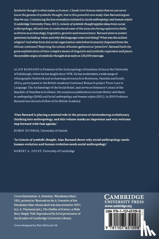 Barnard, Alan (University of Edinburgh) - Genesis of Symbolic Thought
